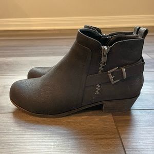 Black booties- size 8